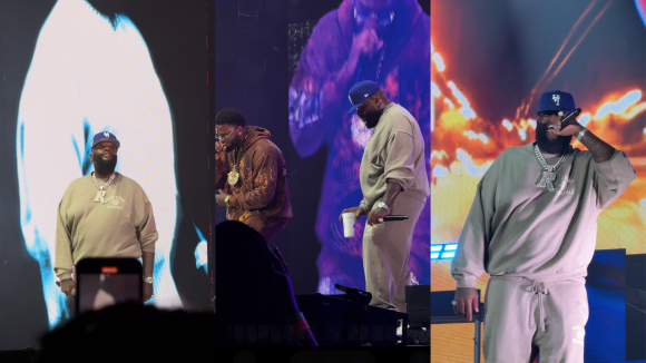 Rick Ross performing at The Millennium Tour in New Orleans 